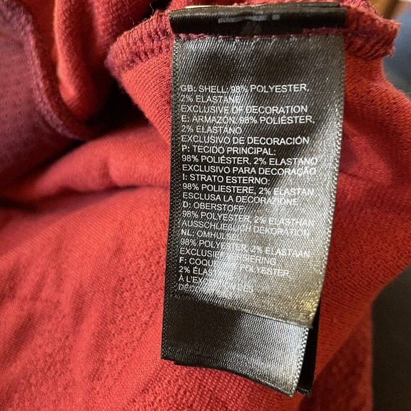 The North Face Brick Red Quilted Fleece Hoodie Jacket Pullover XS EUC - Picture 16 of 16